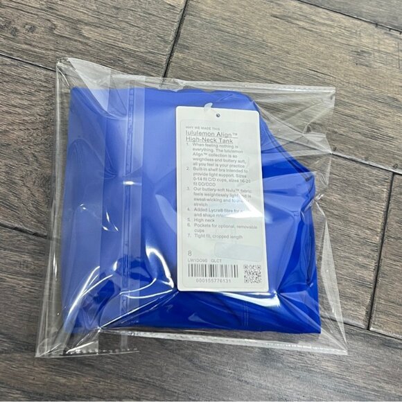 Lululemon NWT Align High-Neck Tank Top *Light Support Galactic Cobalt - Picture 8 of 8